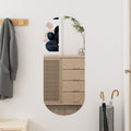 Vidaxl wandspiegel 30x70 cm ovaal glas