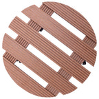 Vidaxl plantentrolleys 4 st ø30x7,5 cm hkc bruin