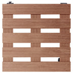Vidaxl plantentrolleys 4 st 30x30x7,5 cm hkc bruin