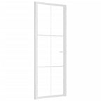 Vidaxl binnendeur 76x201,5 cm esg-glas en aluminium wit