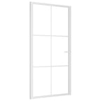 VidaXL Binnendeur 102,5x201,5 cm ESG-glas en aluminium wit