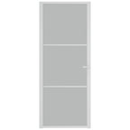 Vidaxl binnendeur 83x201,5 cm matglas en aluminium wit
