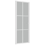 Vidaxl binnendeur 76x201,5 cm matglas en aluminium wit
