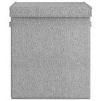 Vidaxl wasmand inklapbaar 51x34,5x59 cm kunstlinnen grijs
