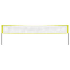 Vidaxl volleybalnet 823x244 cm pe-stof geel en zwart