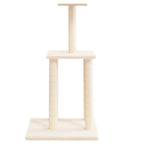 Vidaxl kattenmeubel met sisal krabpalen 85,5 cm crèmekleurig