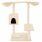 Vidaxl kattenmeubel met krabpalen 82 cm crèmekleurig