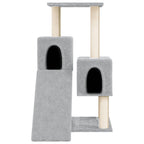 Vidaxl kattenmeubel met sisal krabpalen 82 cm lichtgrijs