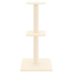 Vidaxl kattenmeubel met sisal krabpalen 73 cm crèmekleurig