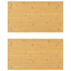 Vidaxl kookplaatafdekkingen 2 st 50x28x1,5 cm bamboe