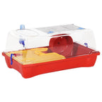 Vidaxl hamsterkooi 57x33x26 cm polypropeen rood