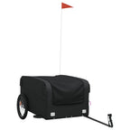 Vidaxl fietstrailer 45 kg ijzer zwart