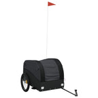Vidaxl fietstrailer 45 kg ijzer zwart