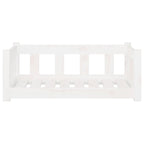 VidaXL Hondenmand 75,5x55,5x28 cm massief grenenhout wit