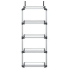 VidaXL Deurorganizer met 5 schappen 52x20x135 cm aluminium