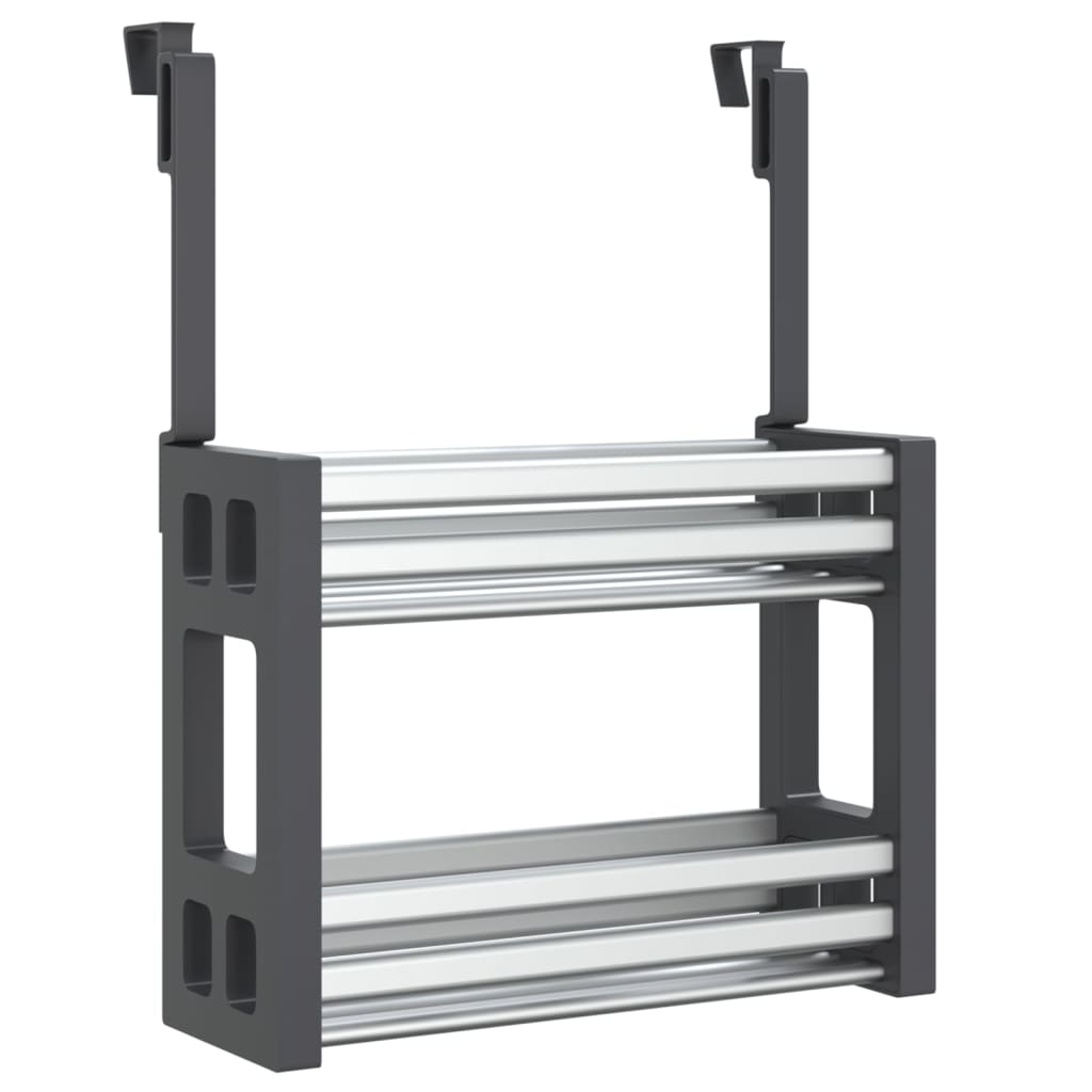 VidaXL Rek voor onder de gootsteen 34x12x26 cm aluminium