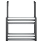VidaXL Rek voor onder de gootsteen 34x12x26 cm aluminium