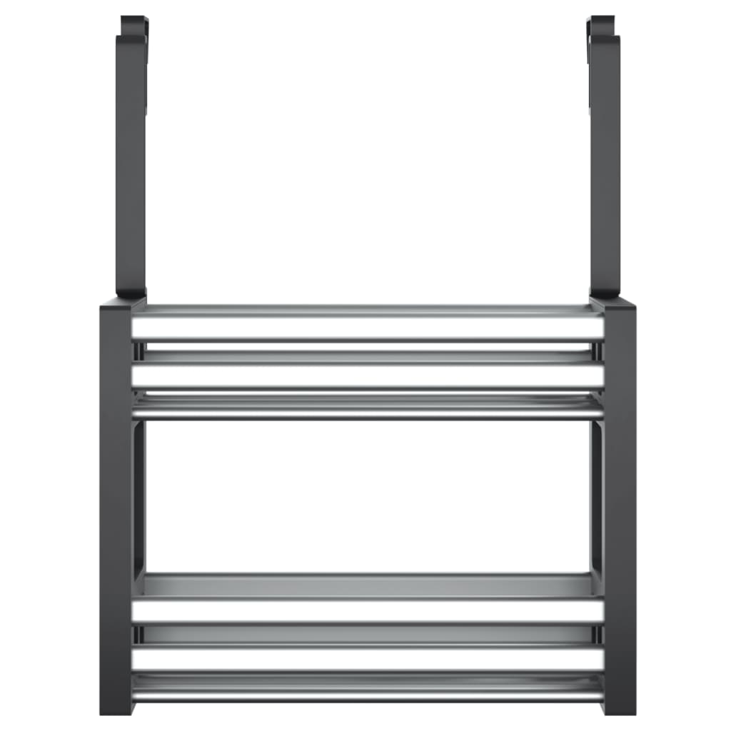 VidaXL Rek voor onder de gootsteen 34x12x26 cm aluminium