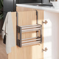 VidaXL Rek voor onder de gootsteen 34x12x26 cm aluminium