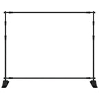 Vidaxl achtergrondstandaard 254x243 cm staal zwart
