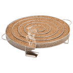 VidaXL Rookgenerator koud rond 33,5 cm roestvrij staal