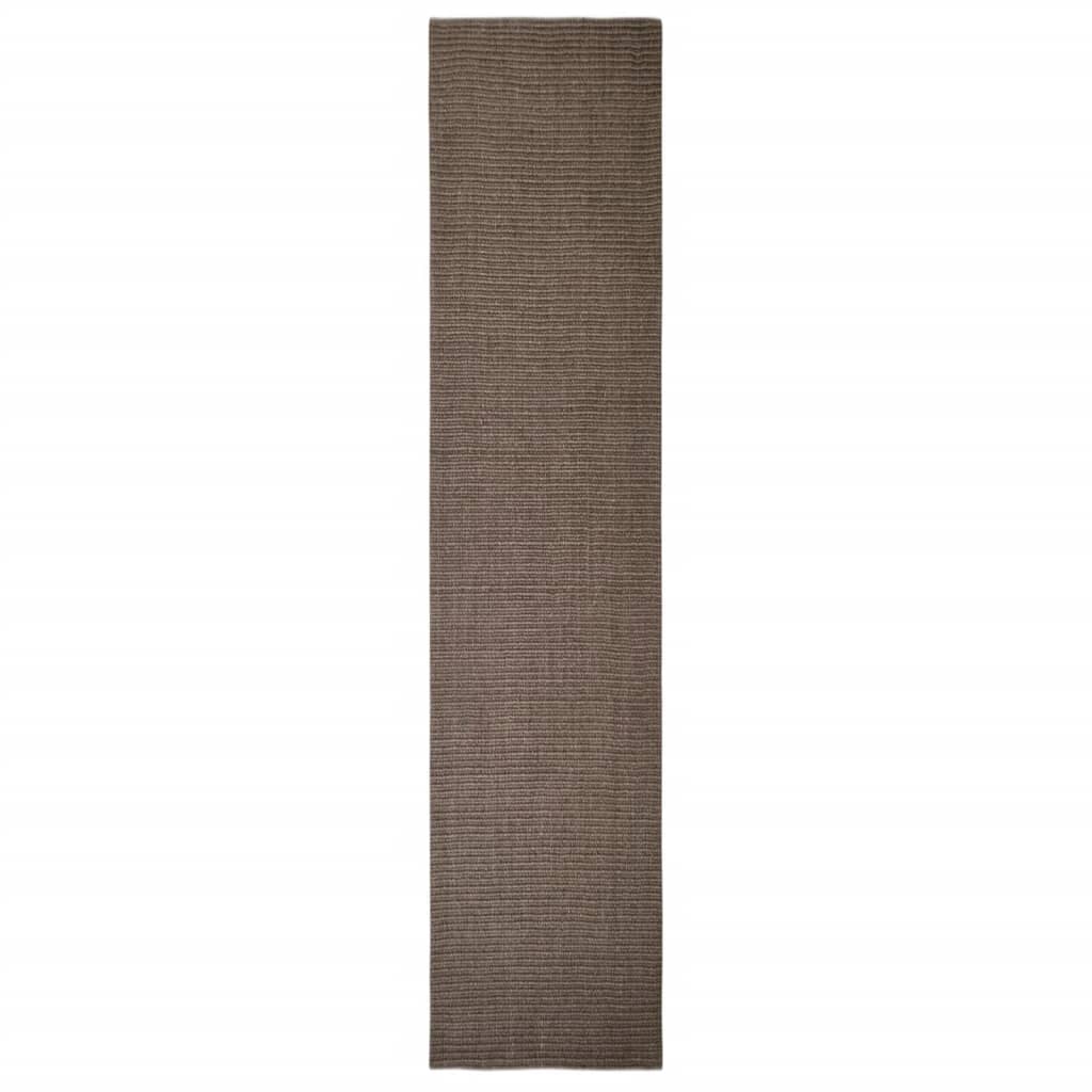 VidaXL Sisalmat voor krabpaal 66x300 cm bruin