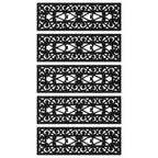 Vidaxl trapmatten 5 st 25x75 cm rubber