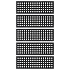 Vidaxl trapmatten 5 st 25x75 cm rubber