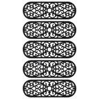 Vidaxl trapmatten 5 st 25x75 cm rubber