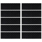 Vidaxl trapmatten 10 st 25x75 cm rubber