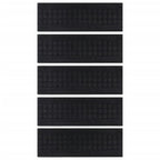 Vidaxl trapmatten 5 st 25x75 cm rubber