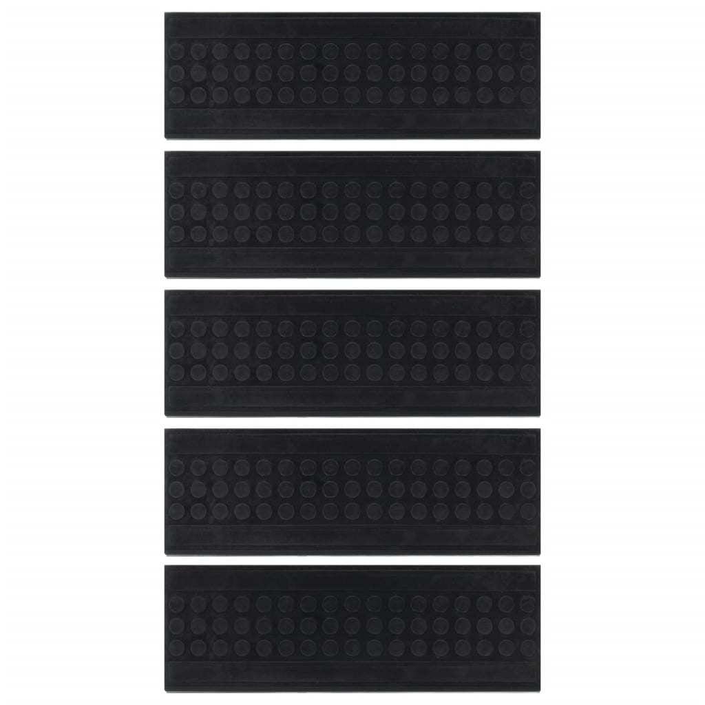 Vidaxl trapmatten 5 st 25x75 cm rubber