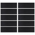 Vidaxl trapmatten 10 st 25x75 cm rubber
