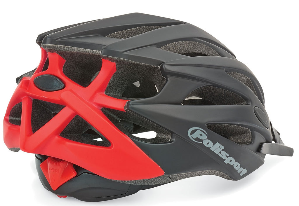 Polisport PolispGoudt twig fietshelm m 55-58cm zwart/mat rood