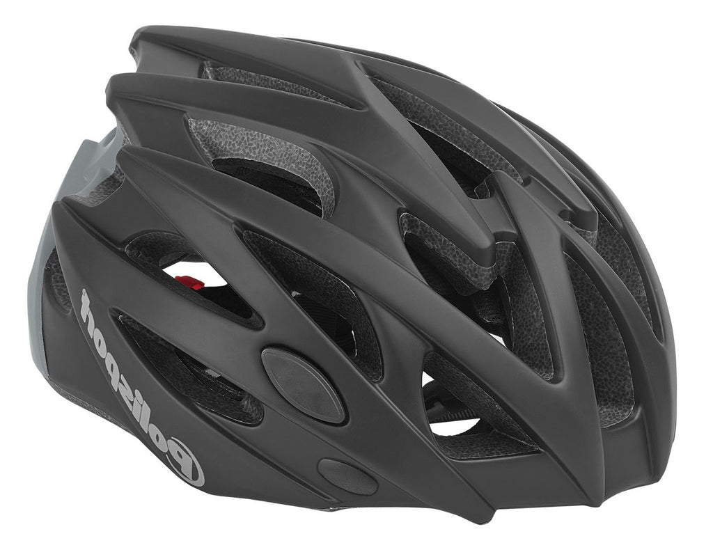 Polisport PolispGoudt helm Twig mat zwart/ grijs M 55-58cm easy-lock