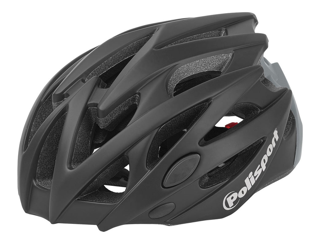 Polisport PolispGoudt helm Twig mat zwart/ grijs M 55-58cm easy-lock