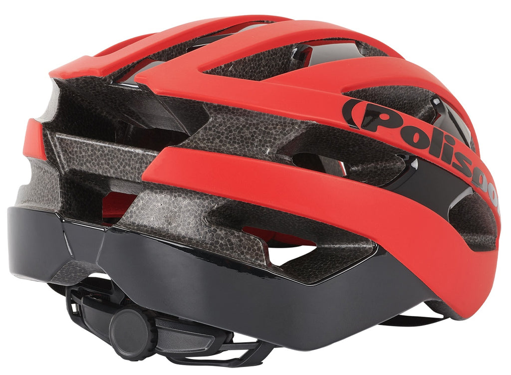 Polisport PolispGoudt light pro fietshelm m 52-58cm mat rood/zwart