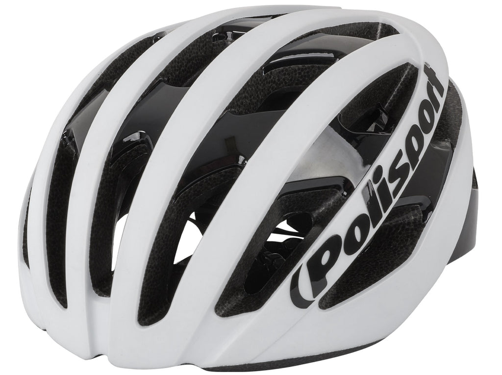 Polisport PolispGoudt light pro fietshelm l 58-62cm mat wit/zwart