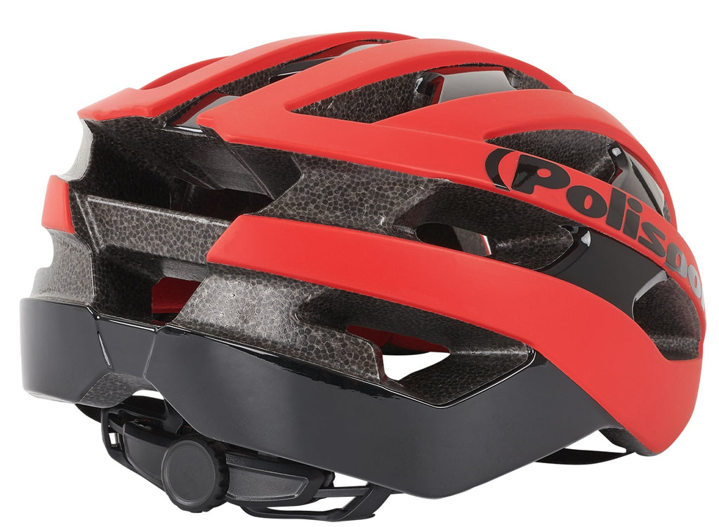 Polisport PolispGoudt light pro fietshelm l 58-62cm mat rood/zwart