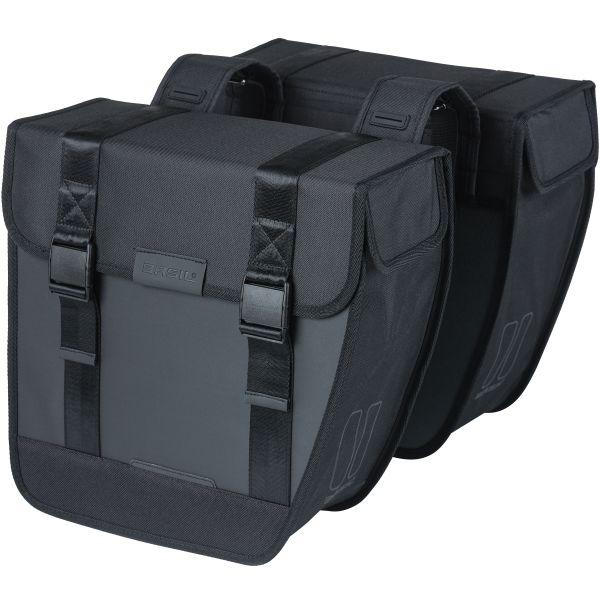 BASIL Dubbele fietstas tour waterproof 28 liter 34 x 14 x 34 cm - zwart