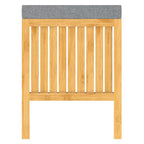 Eisl 2-in-1 wasmand met zitkussen 39x39x52,5 cm bamboe