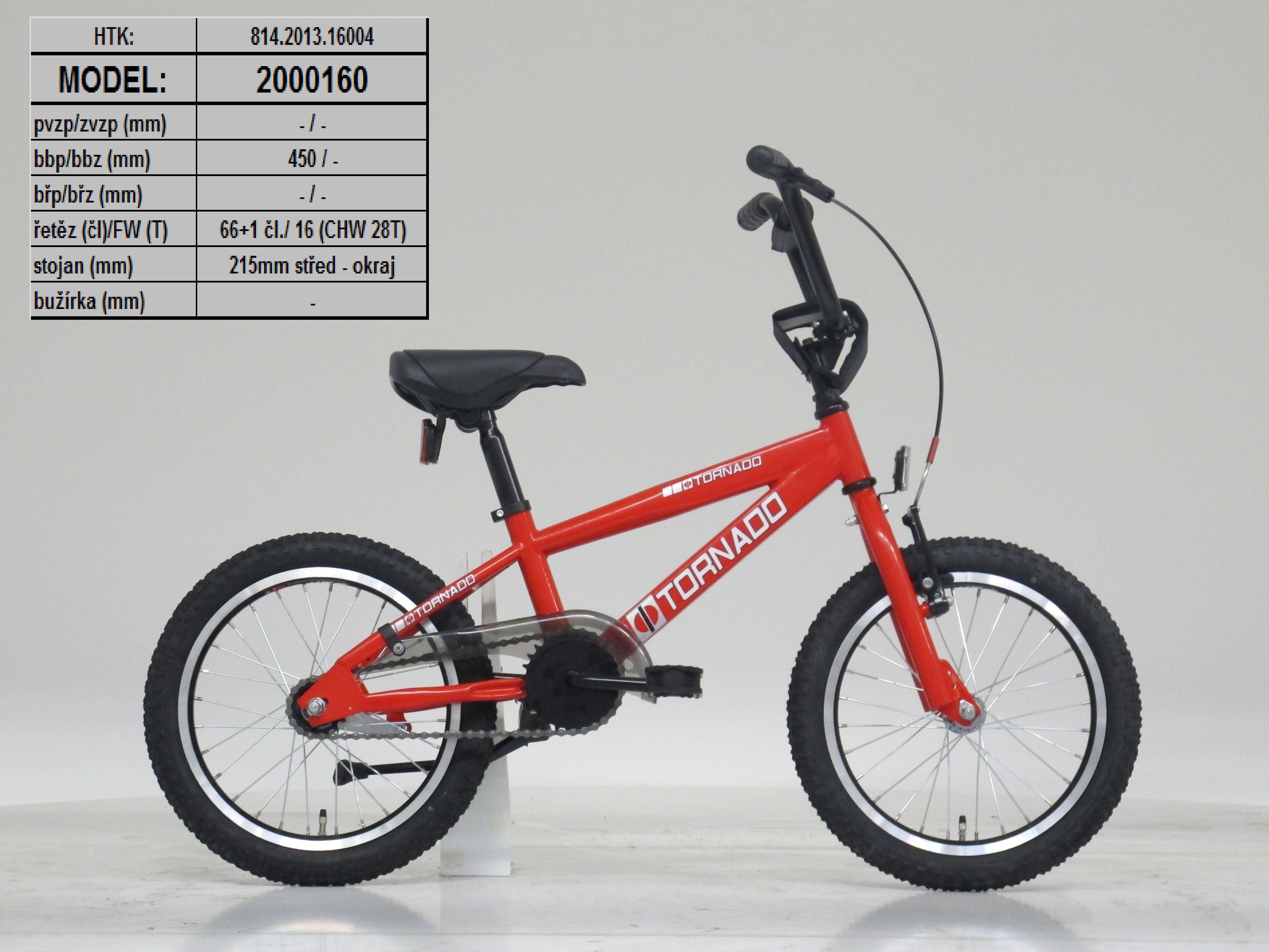 Royal bmx fiets -bugatti tornado 16 inch - rood