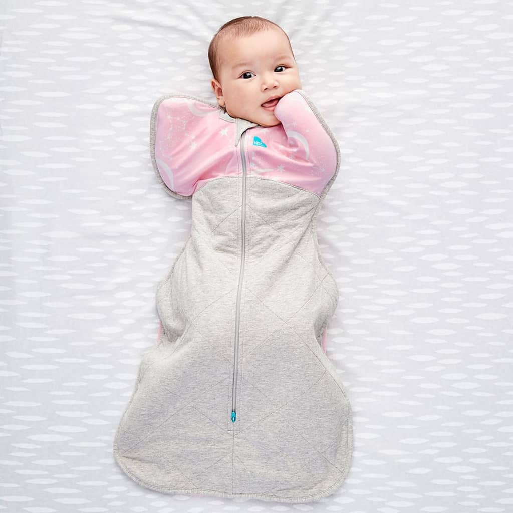 Love to Dream Love to Dream Babydoek Swaddle Up Warm fase 1 M roze