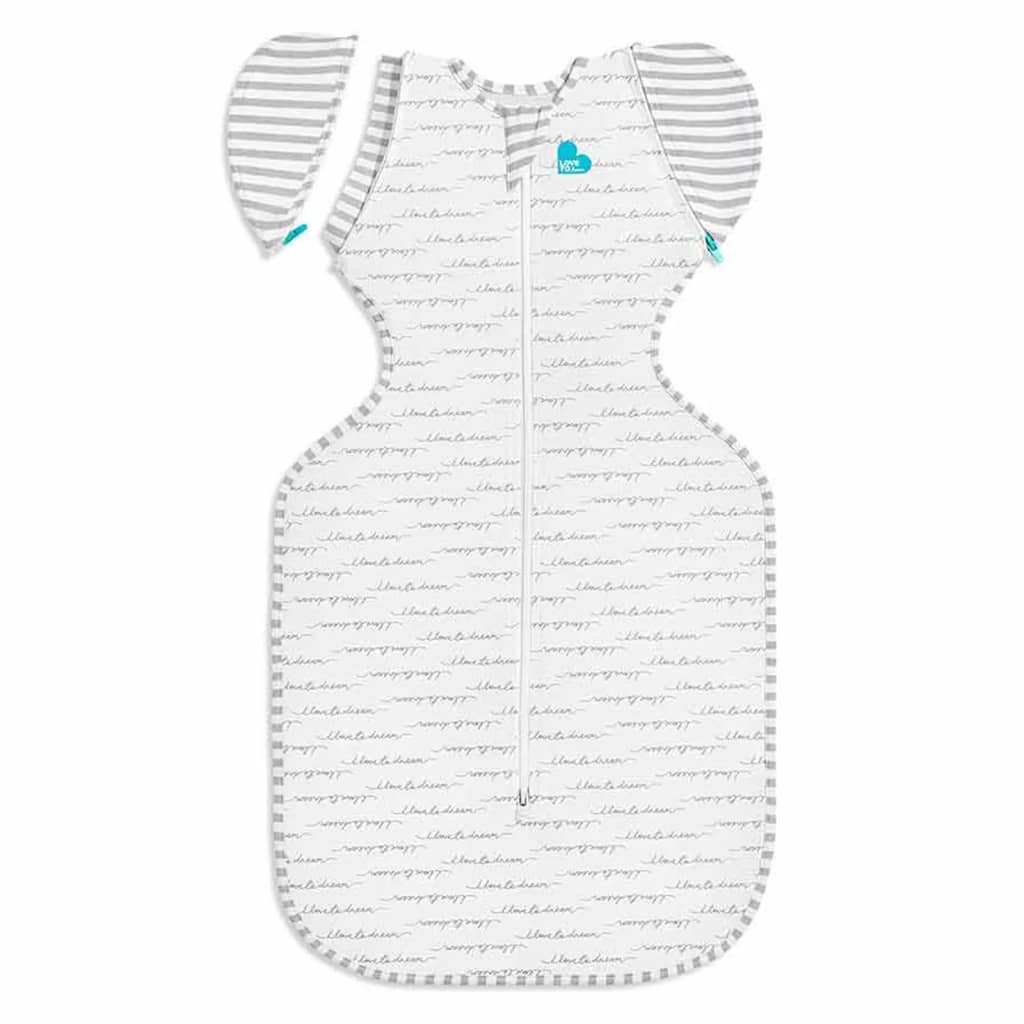 Love to dream ™ babyslaapzak swaddle up™ - inbakeren afbouwen - baby 6-9 maanden - 8.5-11 kg - all season - 1.5 tog - wit