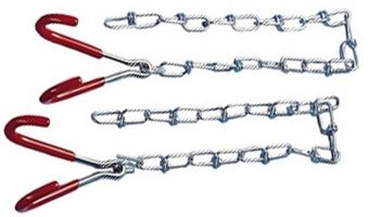 Icetoolz ophanghaken 50mm breed met ketting, p661