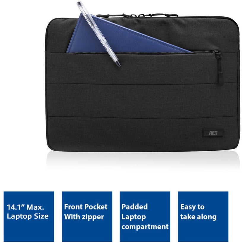 Laptophoes act ac8515 zwart 385 mm