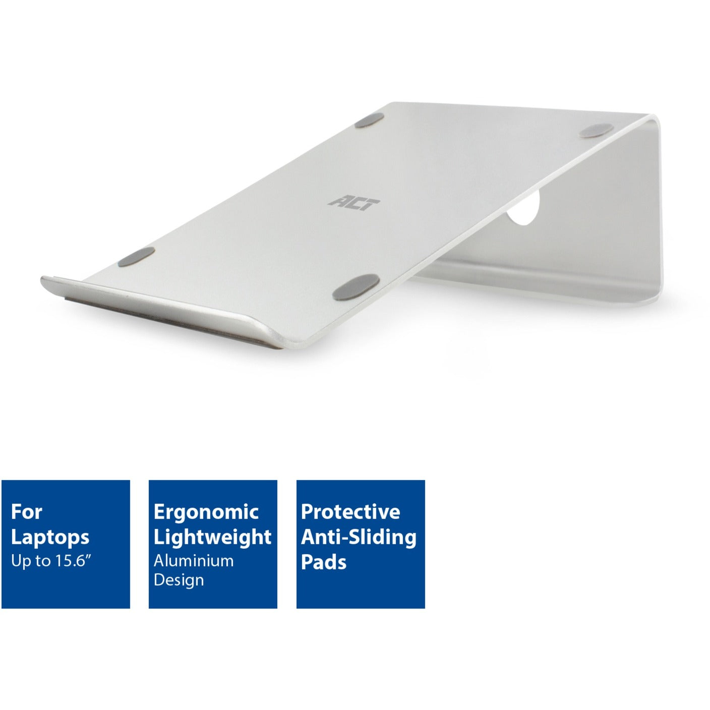 Laptopstandaard act ac8115 zilver 15,6 inch