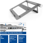 Laptopstandaard act ac8125 zilver 15,6 inch
