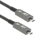 Act connectivity usb-c 3.2 gen2 active optical cable (aoc) aansluitkabel (grijs zwart, 5 meter)