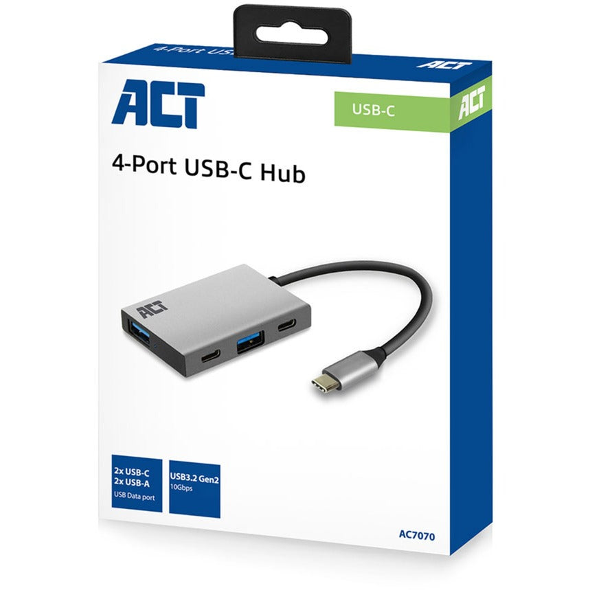 Usb hub act ac7070 4 poorten aluminium